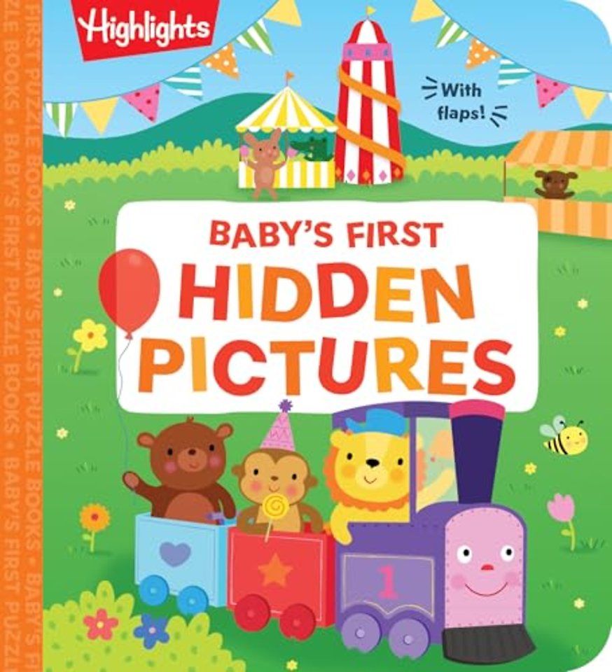 Baby′s First Hidden Pictures – Lift the Flap Book with Learning Puzzles for Babies, Seek–and–Find Activity Book with Interactive & Sensory Puzzles