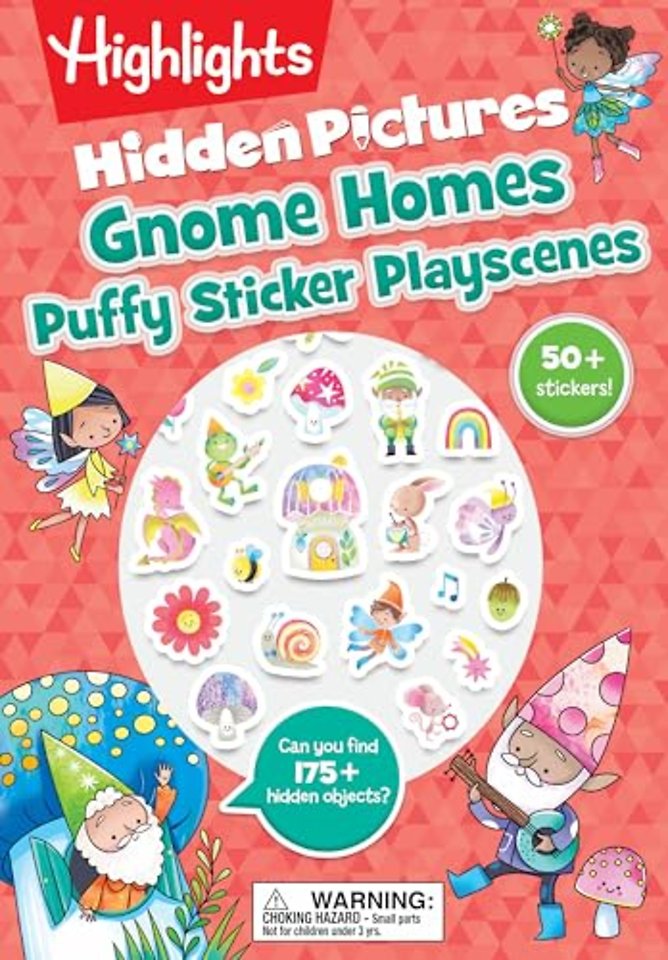 Gnome Homes Hidden Pictures Puffy Sticker Playscenes