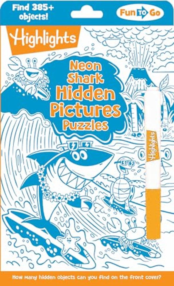 Neon Shark Hidden Pictures Puzzles
