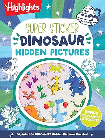 Super Sticker Dinosaur Hidden Pictures