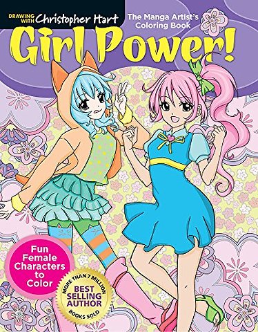 Manga Artist's Coloring Book: Girl Power!