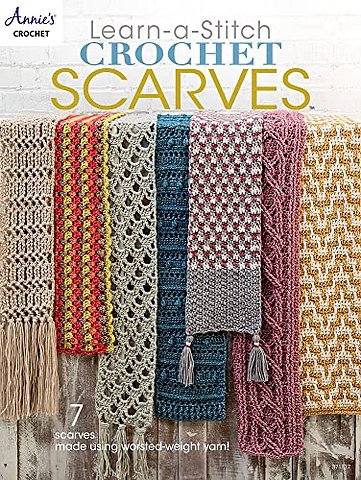 Learn-a-Stitch Crochet Scarves