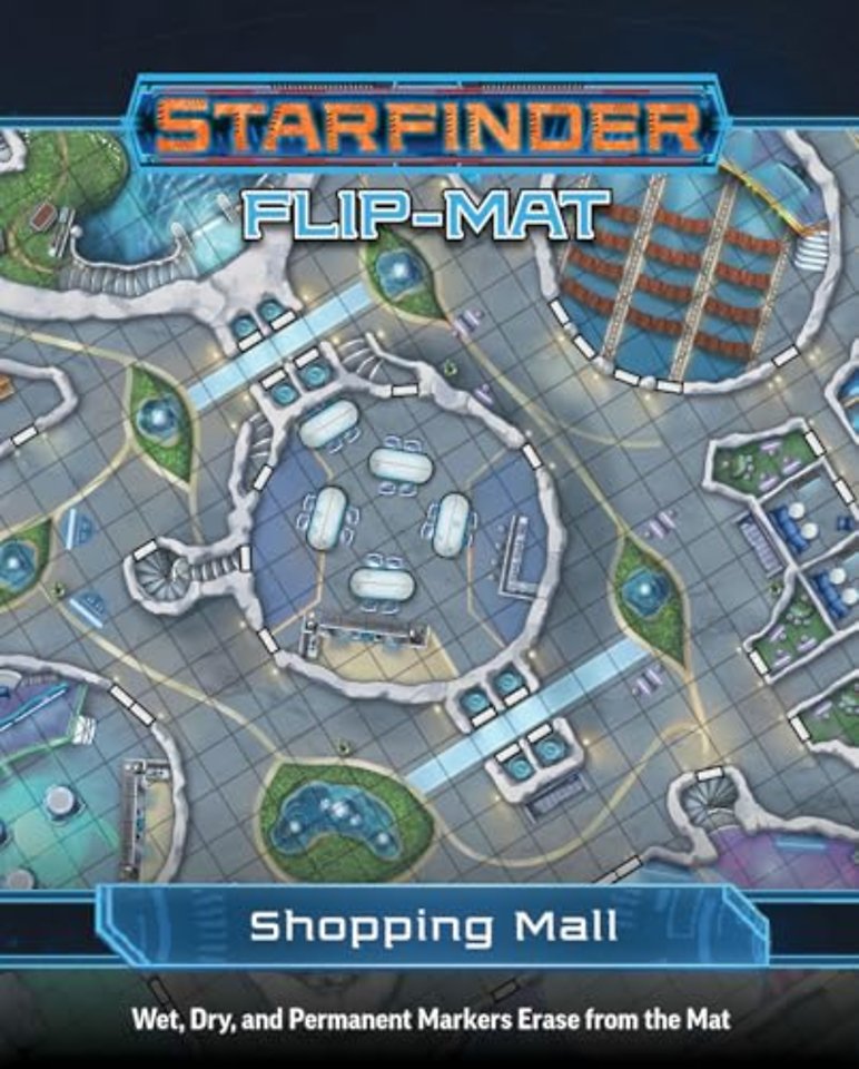 Starfinder Flip-Mat: Shopping Mall