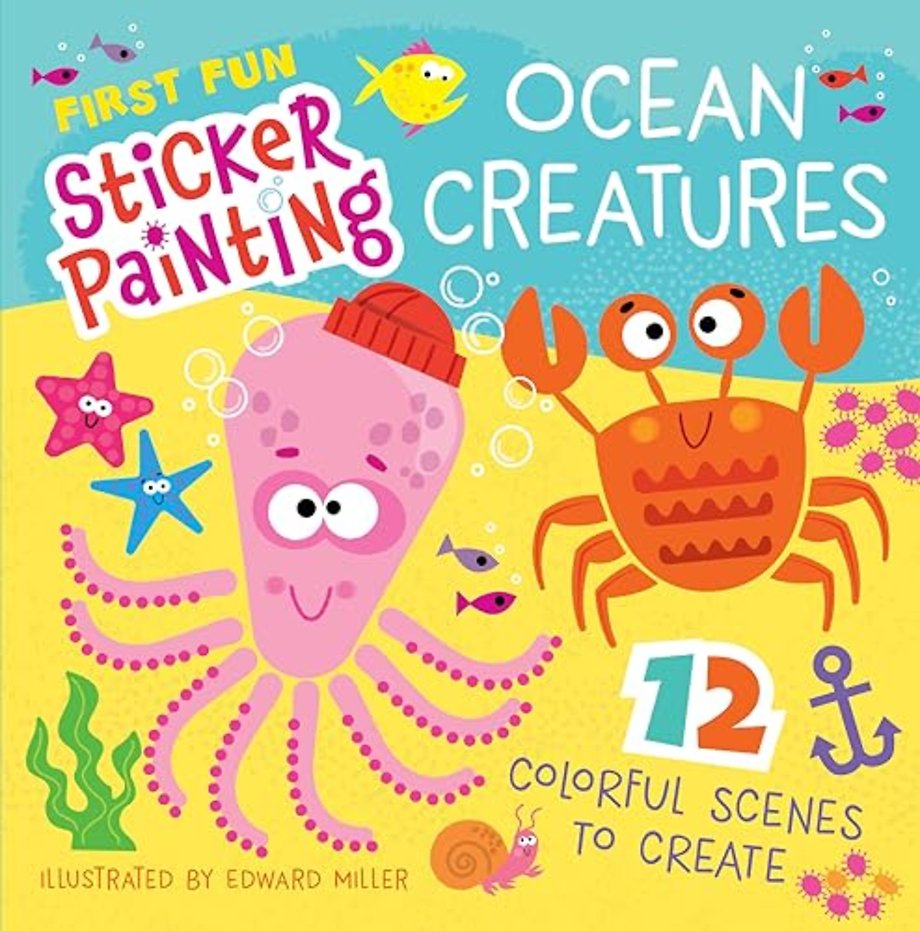 First Fun Sticker Painting: Ocean Creatures