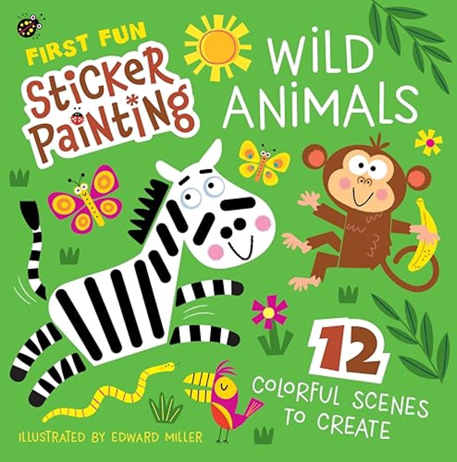 First Fun Sticker Painting: Wild Animals