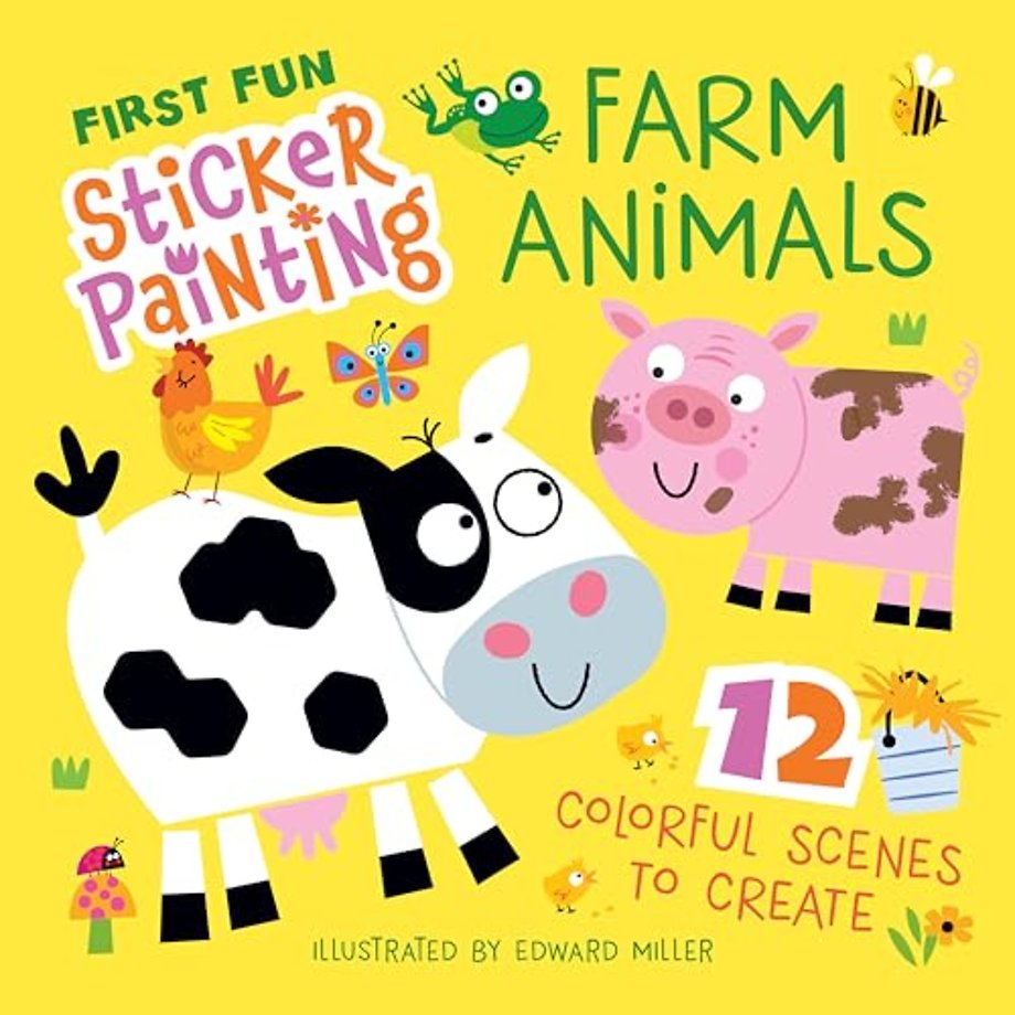 First Fun: Sticker Painting Farm Animals