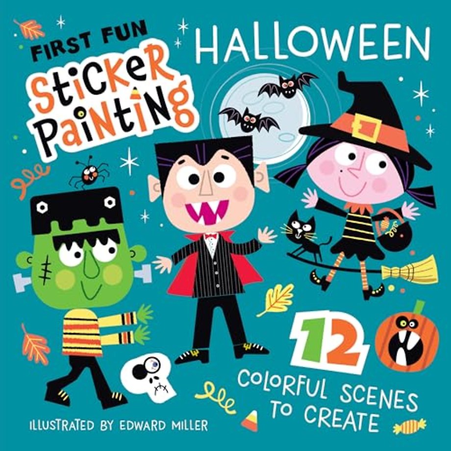 First Fun Sticker Painting: Halloween