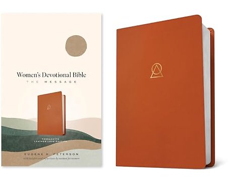 The Message Women's Devotional Bible (Leather-Look, Terracotta)