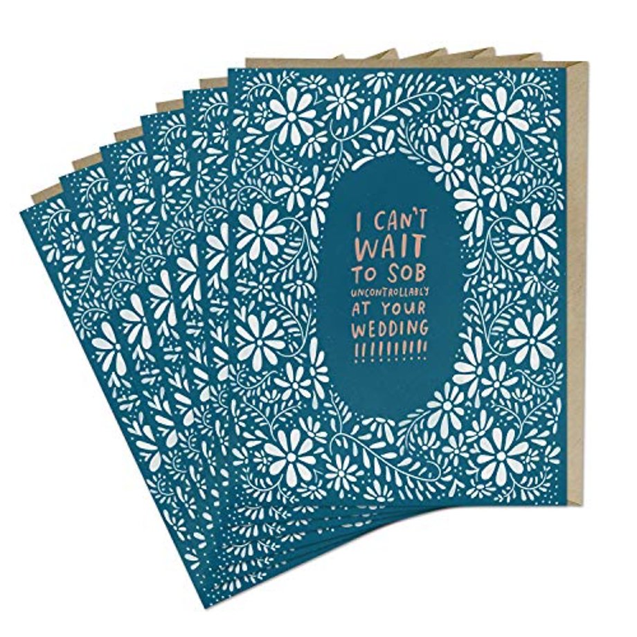 6-Pack Em & Friends Sob At Your Wedding Card