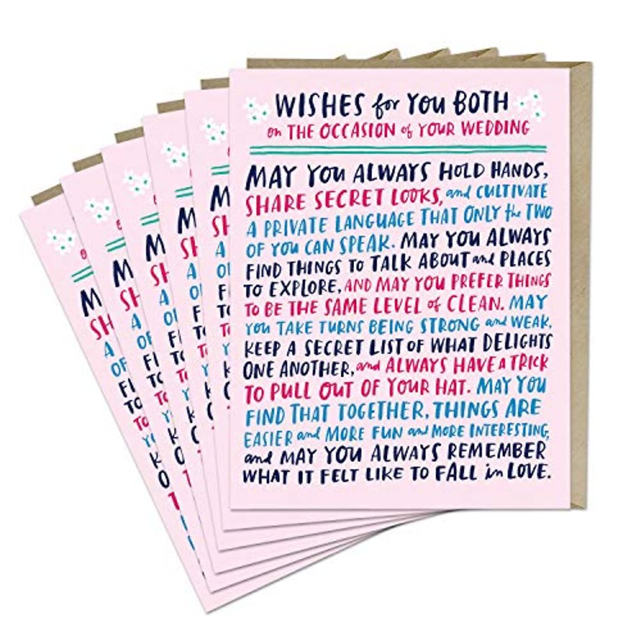 6-Pack Em & Friends Wishes For Wedding Card