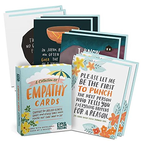 Em & Friends Empathy Cards, Box of 8 Assorted