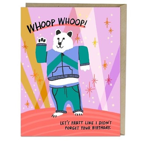 6-Pack Em & Friends Whoop Whoop Belated Birthday Card