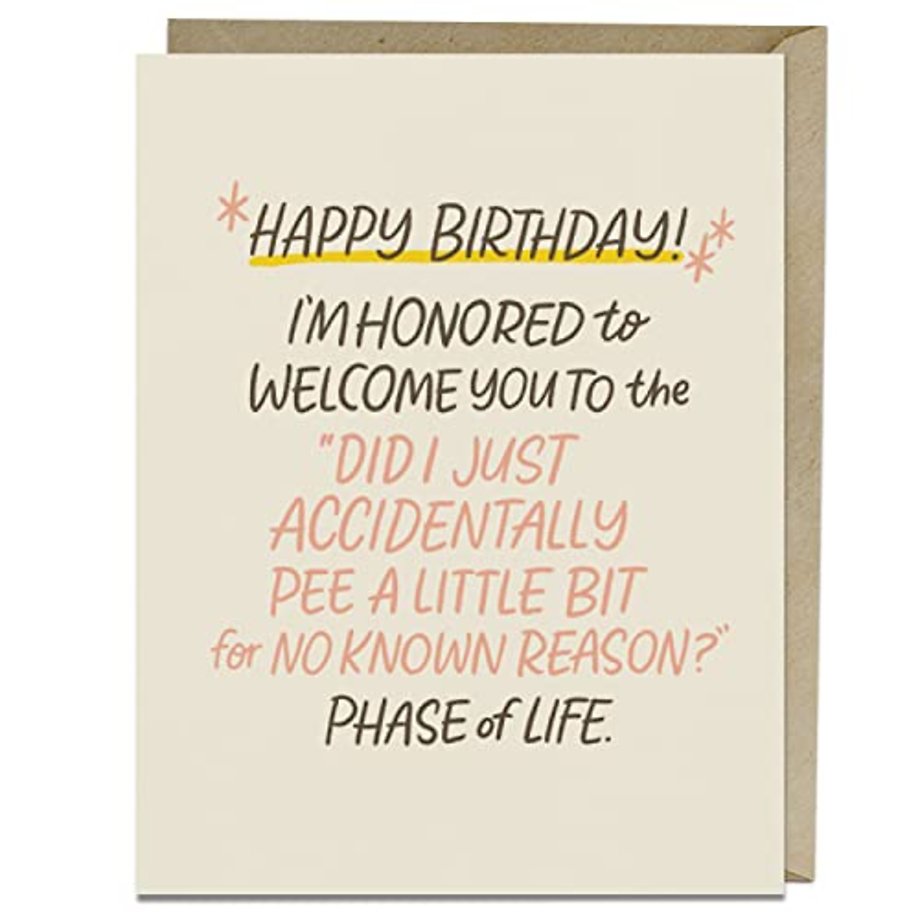 6-Pack Em & Friends Accidentally Pee Years Old Birthday Cards
