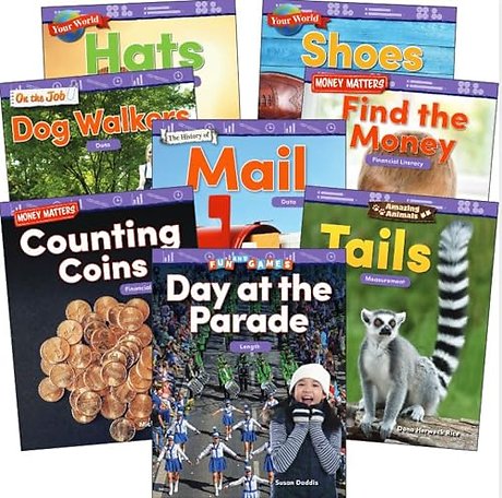 Measurement & Data: Grades K-1 (8-Book Set)