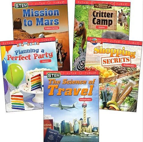 Multiplication & Division: Grades 3-5 (5-Book Set)