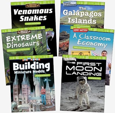 Fractions & Decimals: Grades 4-5 (6-Book Set)