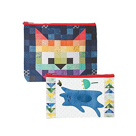 Patchwork Cats Eco Pouch Set