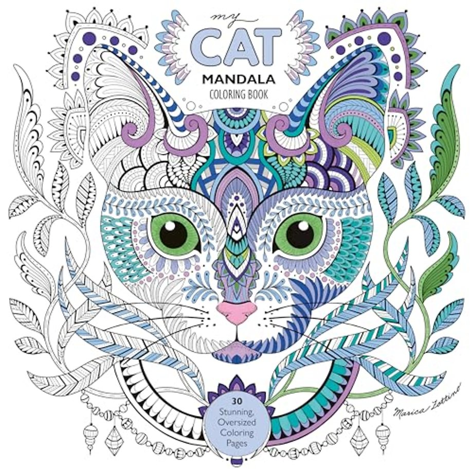 My Cat Mandala Coloring Book