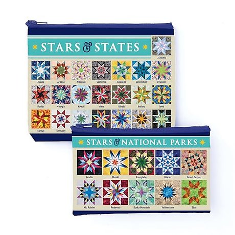 Carol Doak’s Fabulous Stars & States Eco Pouch Set