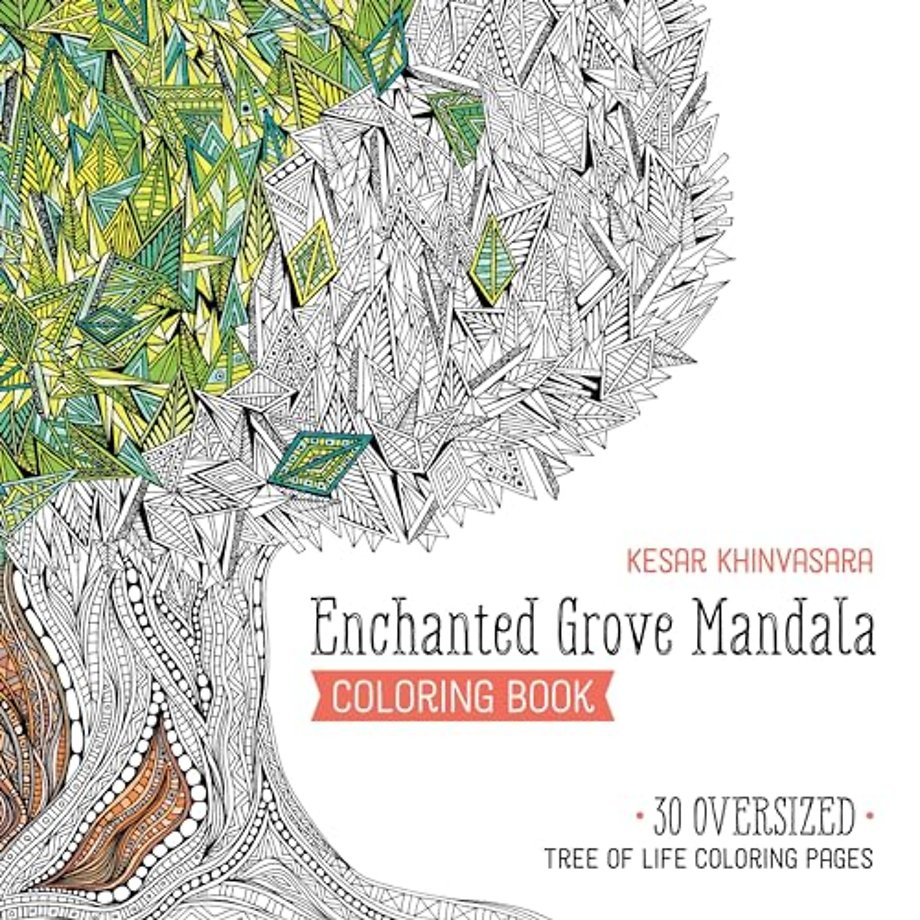 Enchanted Grove Mandala Coloring Book