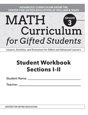 Math Curriculum for Gifted Students