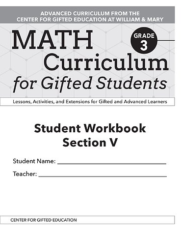 Math Curriculum for Gifted Students