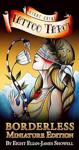 Eight Coins' Tattoo Tarot Borderless Miniature Edition