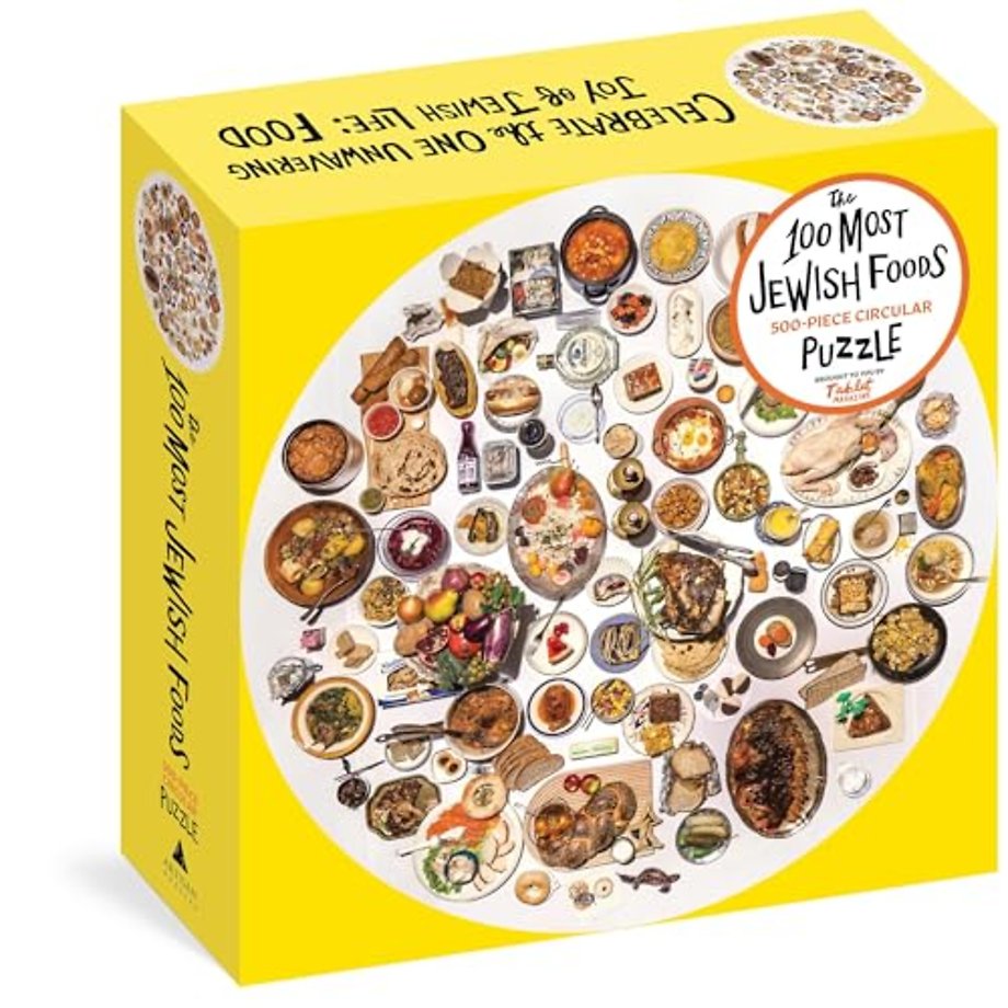 The 100 Most Jewish Foods: 500-Piece Circular Puzzle