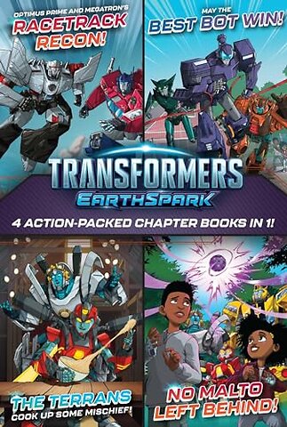 Transformers EarthSpark 4 Action-Packed Chapter Books in 1!