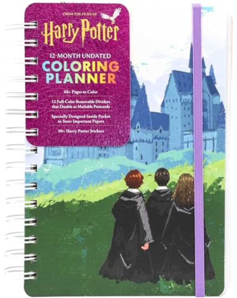 Harry Potter 12-Month Undated Coloring Planner
