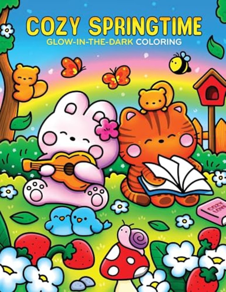 Cozy Springtime Glow-in-the-Dark Coloring