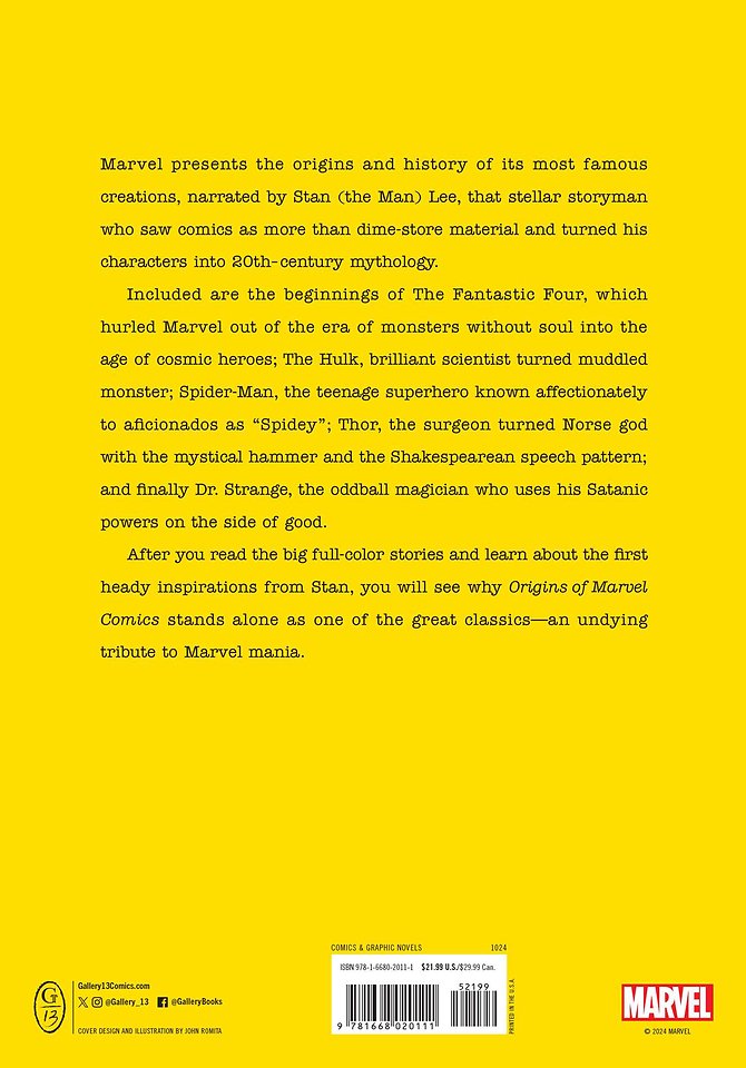 Origins of Marvel Comics