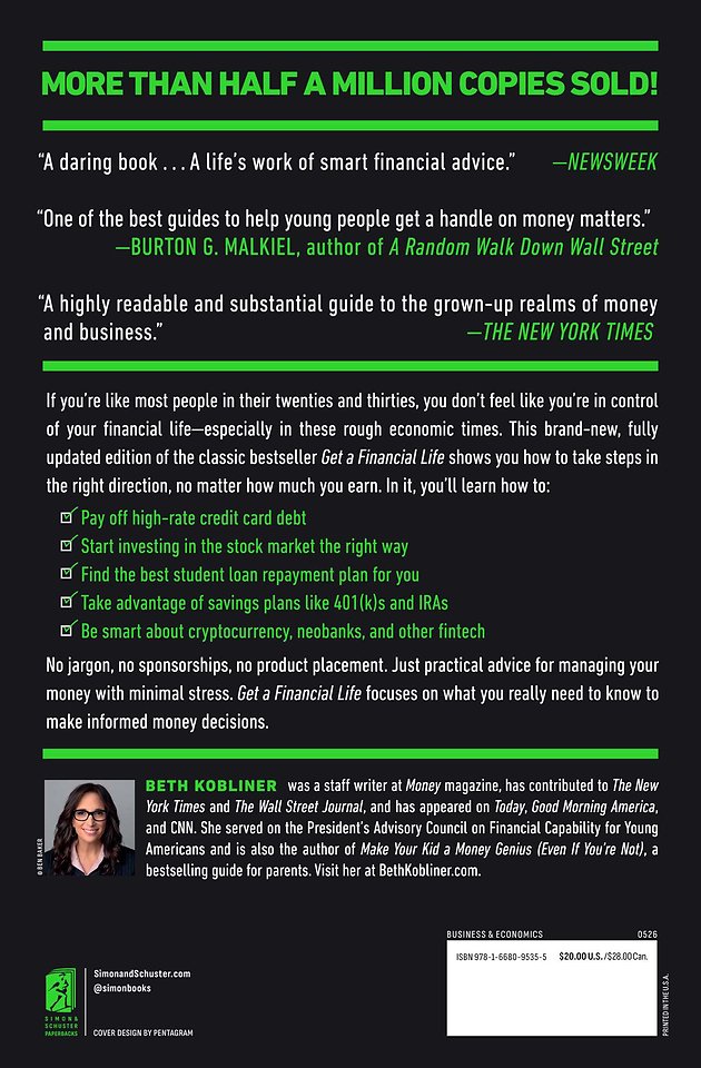 Get a Financial Life: Personal Finance in Your Twenties and Thirties