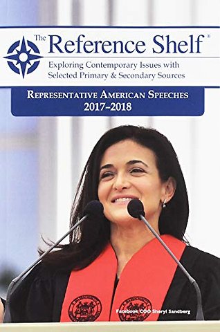 Representative American Speeches, 2017-2018