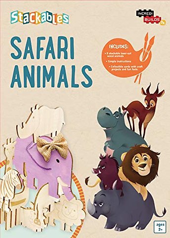 IncrediBuilds Jr.: Stackables: Safari Animals