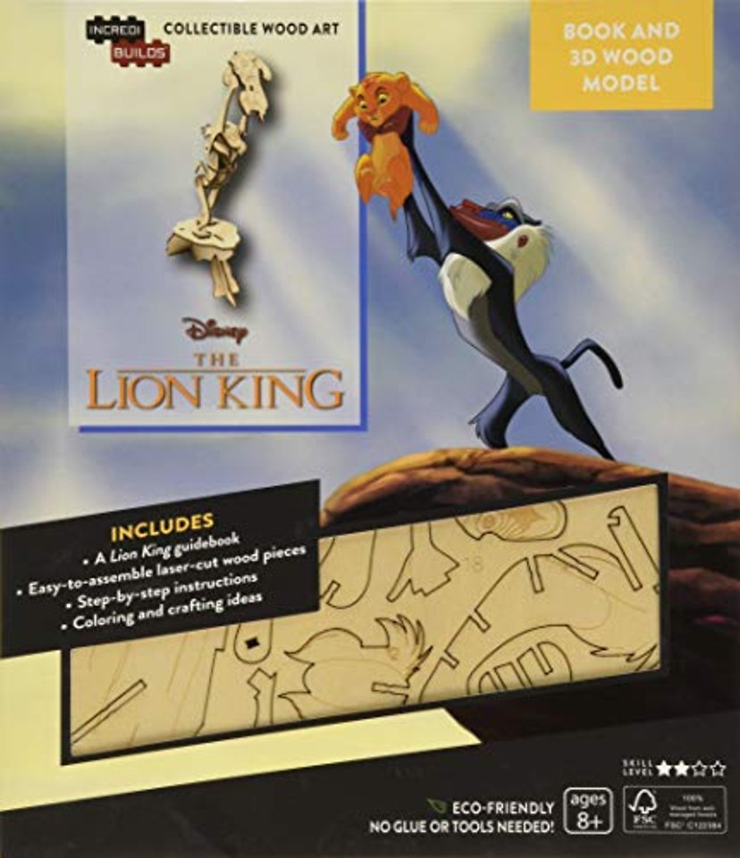 IncrediBuilds: Disney's The Lion King Book and 3D Wood Model