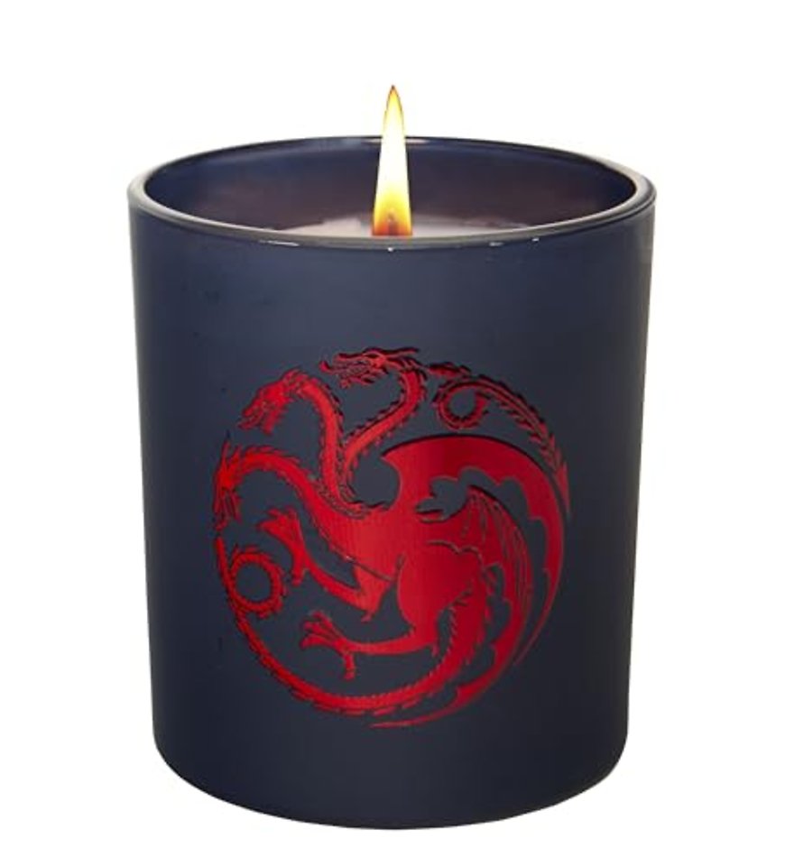 Game of Thrones: House Targaryen Large Glass Candle