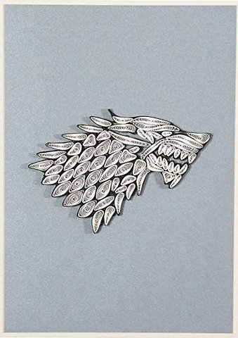 Game of Thrones: House Stark Quilled Card