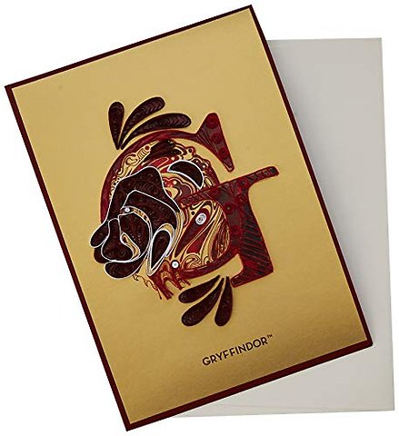 Harry Potter: Gryffindor Crest Quilled Card