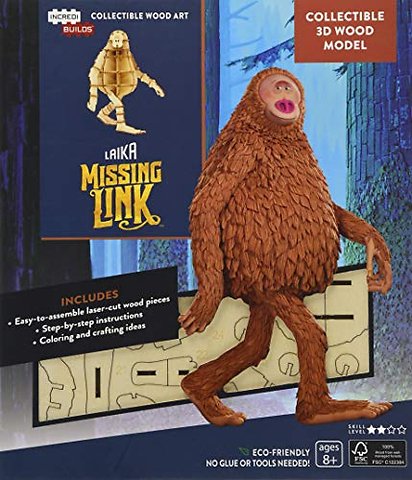 IncrediBuilds: LAIKA: Missing Link 3D Wood Model