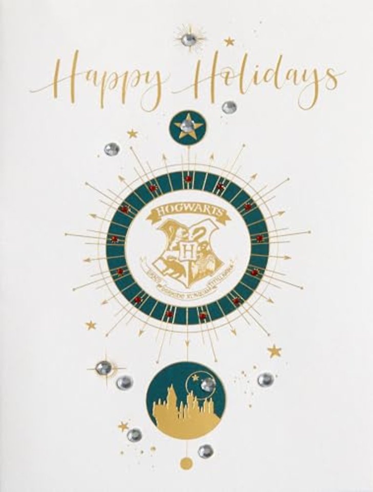 Harry Potter: Hogwarts Crest Holiday Embellished Card
