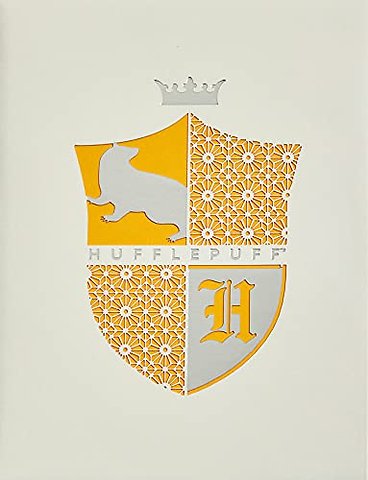 Harry Potter: Hufflepuff Laser Die-Cut Card