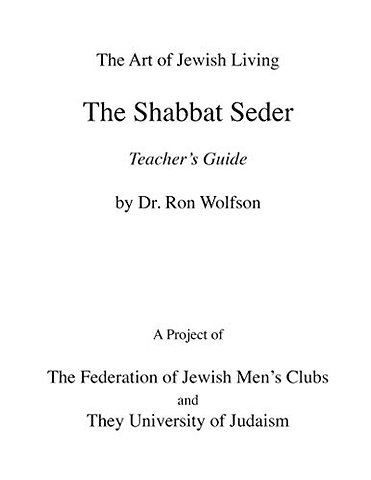 Shabbat Seder Teacher's Guide