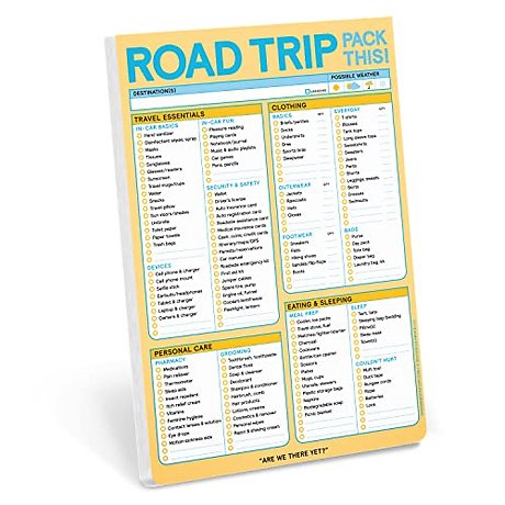 Knock Knock Road Trip Classic Pad (Pastel Version)