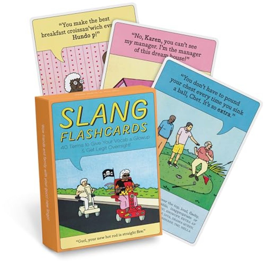 Knock Knock Slang Flashcards Deck, 40 Cards (2021 Edition)