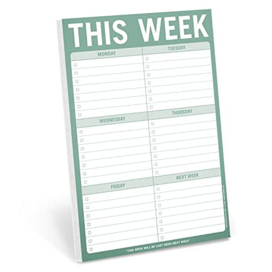 Knock Knock This Week Pad (Green)