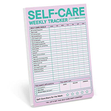Knock Knock Self-Care Weekly Tracker Pad (Pastel Version)