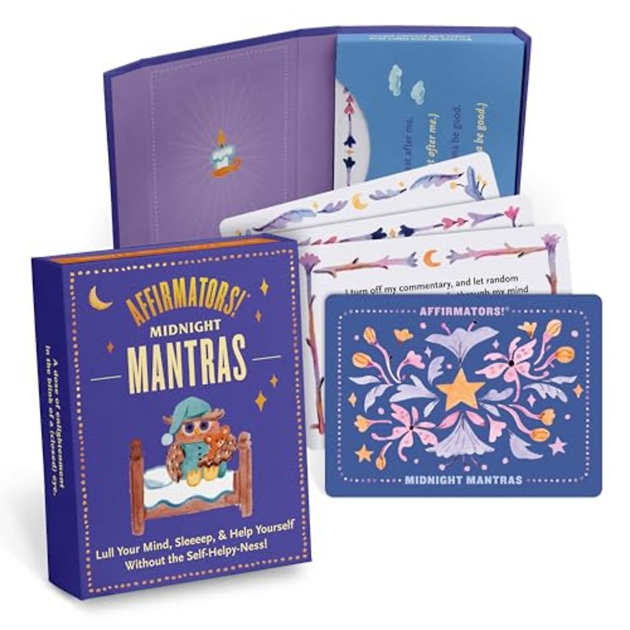 Knock Knock Affirmators!® Mantras Midnight Affirmation Cards Deck