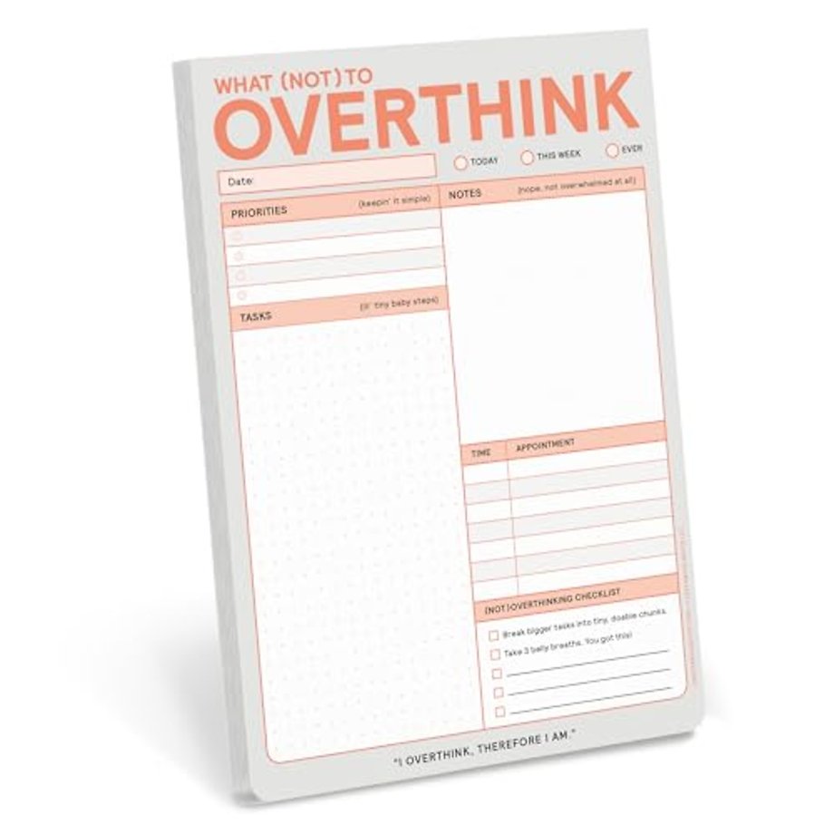 Knock Knock What (Not) to Overthink Pad (Pastel Version)