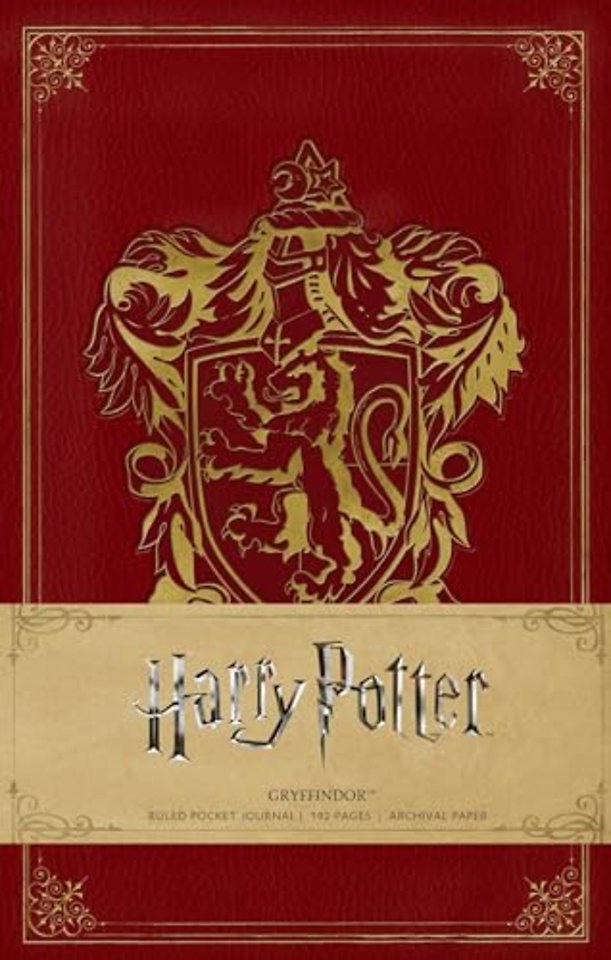 Harry Potter: Gryffindor Ruled Pocket Journal